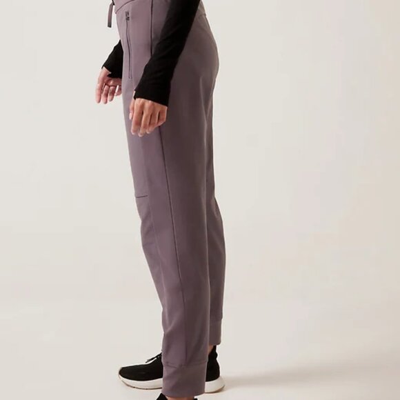 Athleta Headlands Hybrid Trek Jogger Womens16 Petite Dusk Violet, Like New - Picture 4 of 5